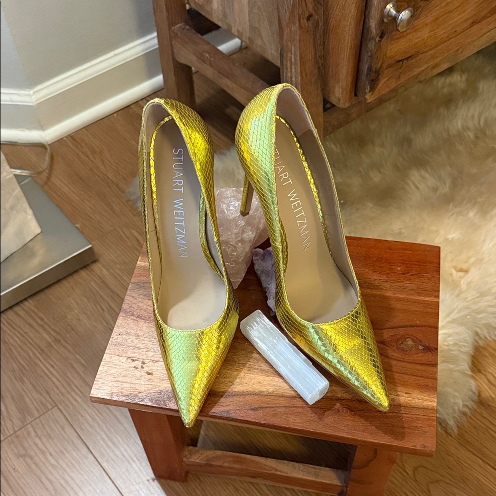 Stuart Weitzman Metallic Pumps